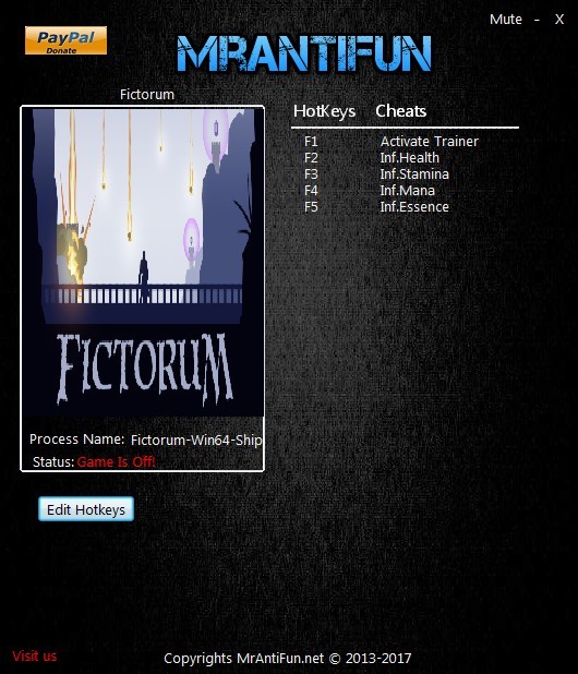 Трейнер +4 для версии 1.0.5 от MrAntiFun