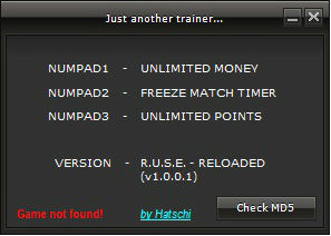 Трейнер +3 для версии 1.0.0.1 от Hatschi