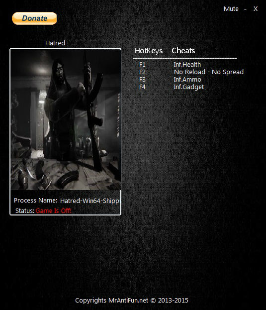 Трейнер +5 для версии 20150910 (Survival DLC) от MAF