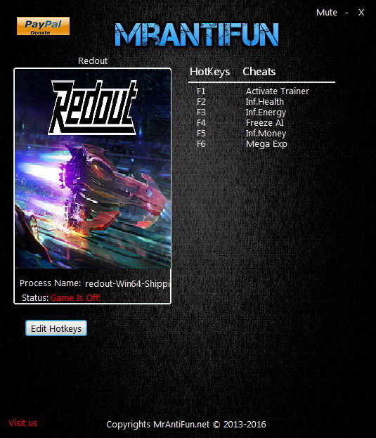Трейнер +5 для версии 1.01 от MrAntiFun