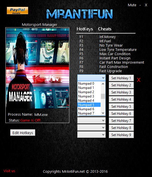 Трейнер +9 для версии 1.0.11576B: fix от MrAntiFun
