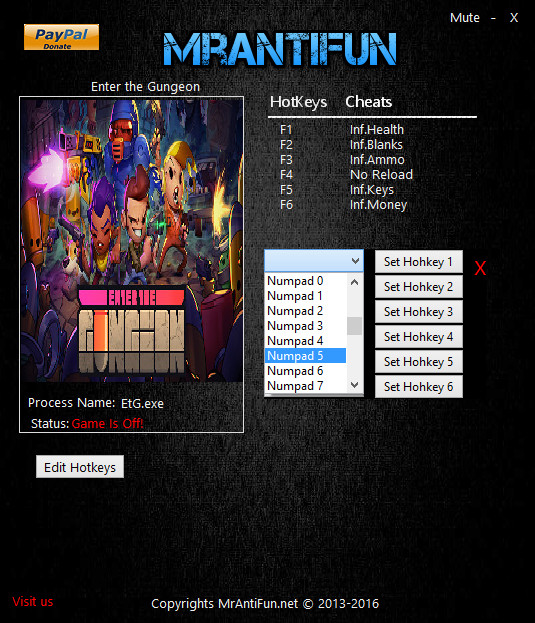 Трейнер +6 для версии 1.0.9 от MrAntiFun