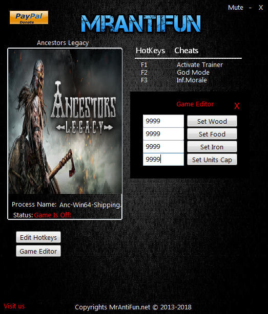 Трейнер +6 для версии 47903 от MrAntiFun