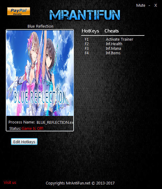 Трейнер +3 для версии 1.00 от MrAntiFun