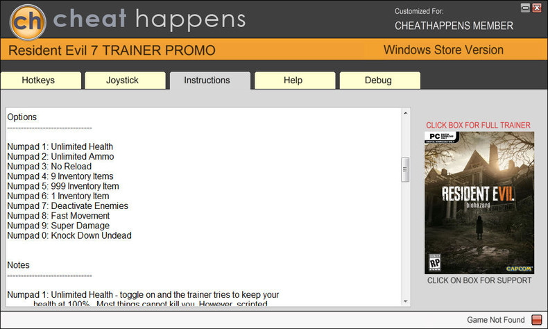 Трейнер +10 для версии 1.00 (Windows Store) от Cheat Happens