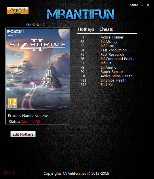 Трейнер +10 для версии 1.4 от MrAntiFun