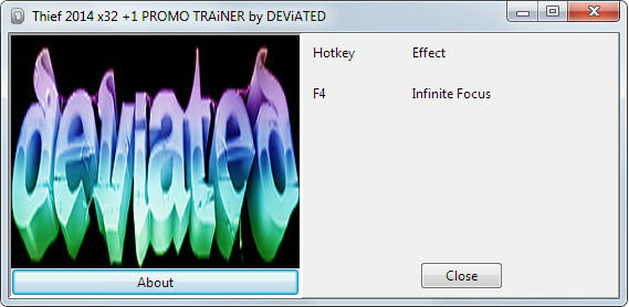 Трейнер +1 для версии 1.0 (x86) от dEViATED