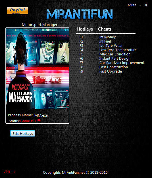 Трейнер +9 для версии 1.1.11745 от MrAntiFun
