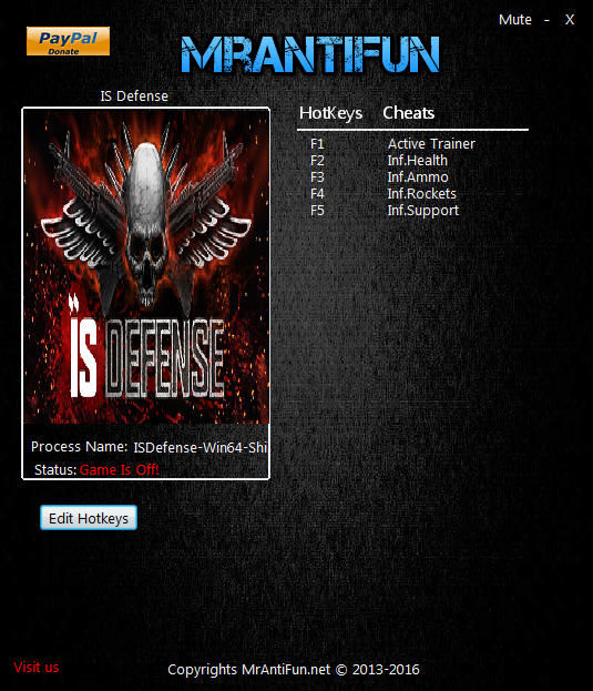 Трейнер +4 для версии 06.05.2016 от MrAntiFun