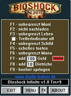Трейнер +9 для версии 1.0 от dR.oLLe