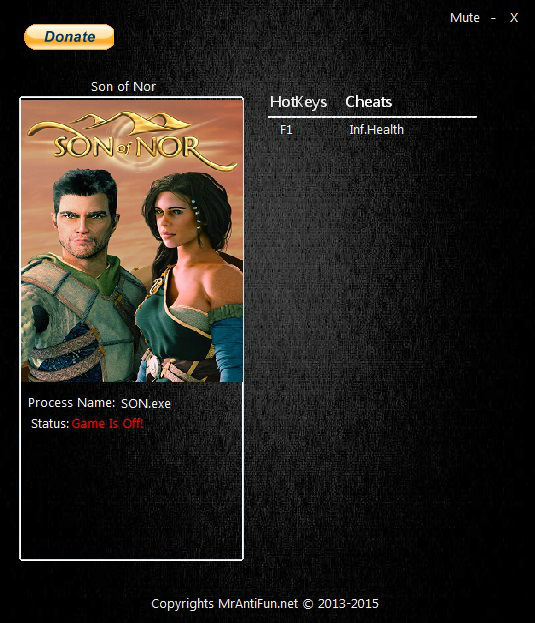 Трейнер +1 для версии 1.0 от MrAntiFun