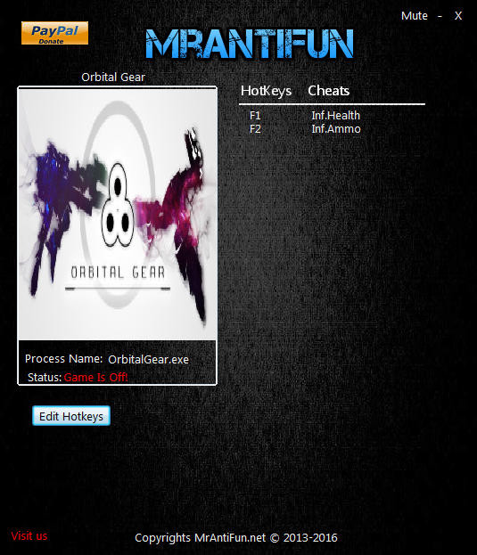 Трейнер +2 для версии 1.3.3 от MrAntiFun
