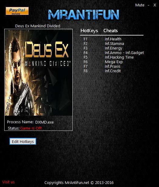Трейнер +9 для версии 1.3: Build 524.17 от MrAntiFun