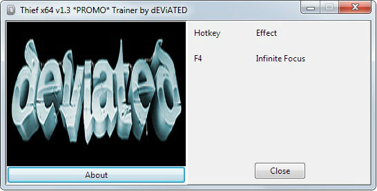 Трейнер +1 для версии 1.3 (x64) от dEViATED