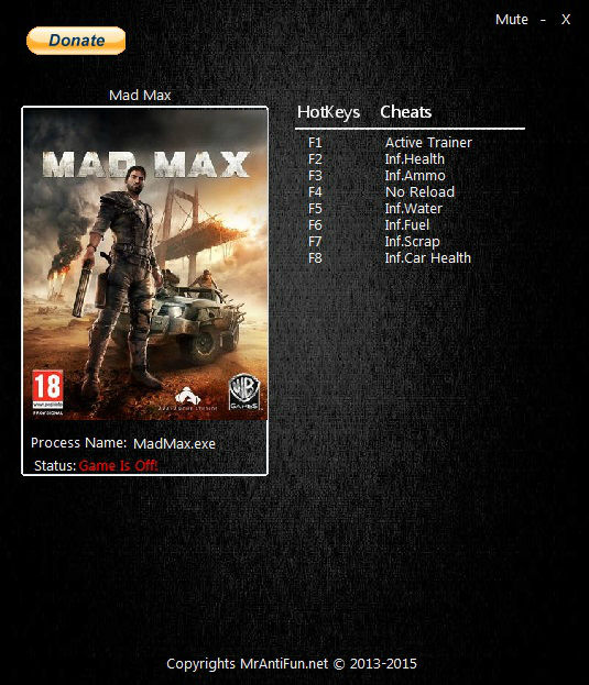 Трейнер +7 для версии 1.0 от MAF