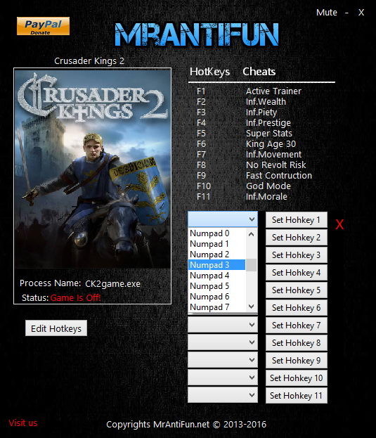 Трейнер +10 для версии 2.6.1 - Steam от MrAntiFun