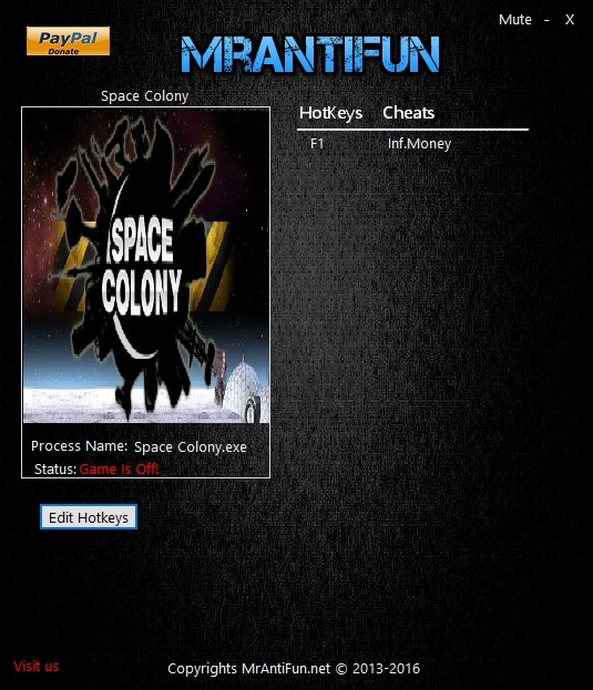 Трейнер +1 для версии от 16.03.2017 от MrAntiFun