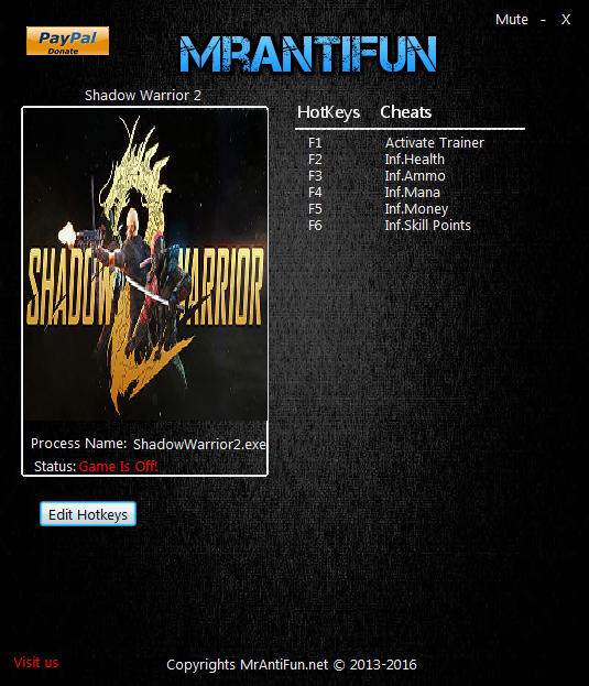 Трейнер +5 для версии 1.1.10.0 от MrAntiFun