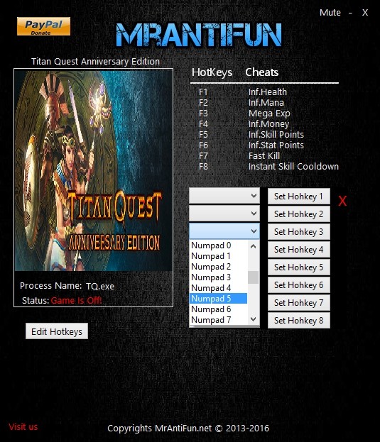 Трейнер +8 для версии 1.42 от MrAntiFun
