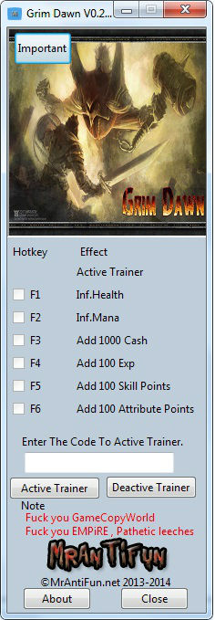 Трейнер +6 для версии 0.2.4.5 B18 от MrAntiFun