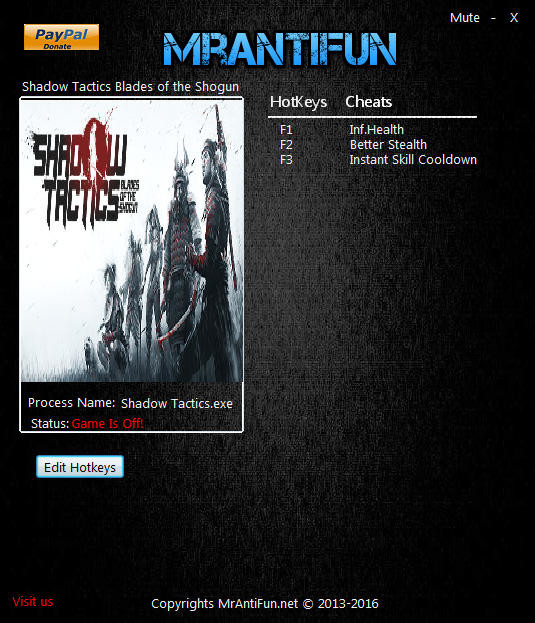 Трейнер +3 для версии 1.1.2 от MrAntiFun