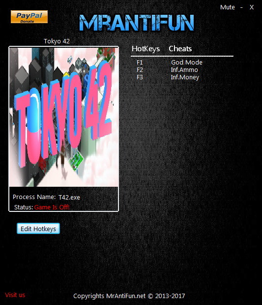 Трейнер +3 для версии 1.0.2 от MrAntiFun