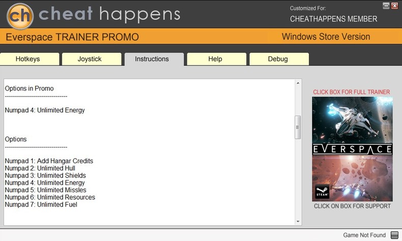 Трейнер +7 для версии 1.0.6.0 из WINDOWS STORE от CheatHappens.com