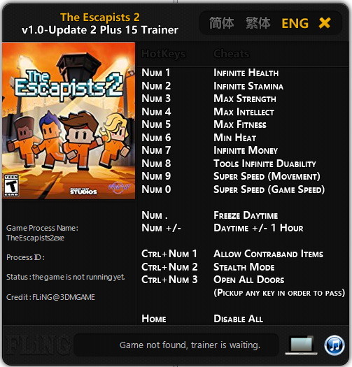 Трейнер +15 для версии 1.0 - Update 2 от FLiNG