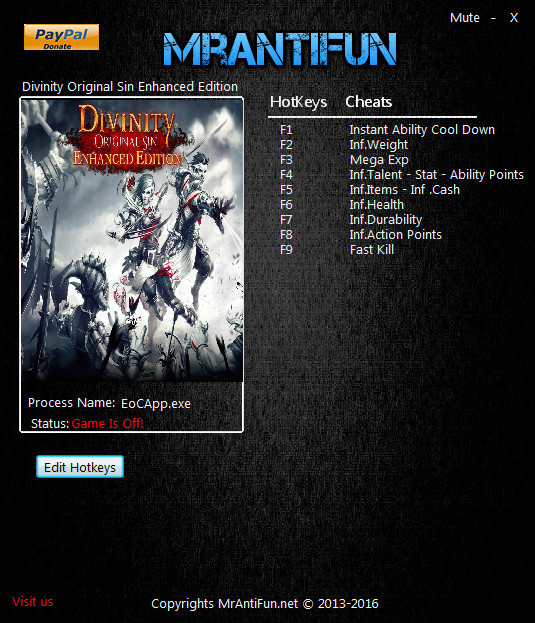 Трейнер +12 для версии 2.0.119.430 от MrAntiFun