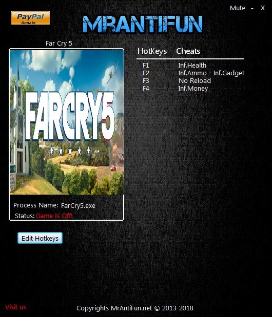 Трейнер +5 для версии 1.2.0 от MrAntiFun