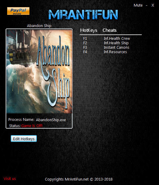 Трейнер +4 для версии 0.5.8009 от MrAntiFun