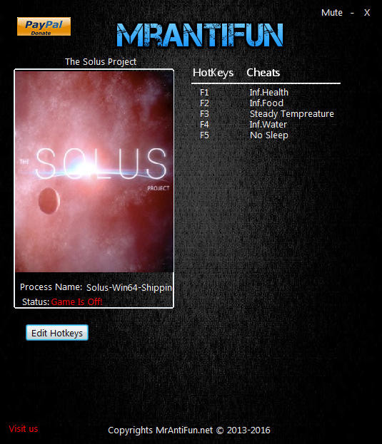 Трейнер +5 для версии 1.0 x64 от MrAntiFun