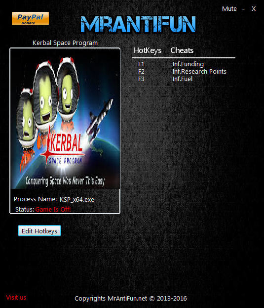 Трейнер +3 для версии 1.4.1.2089 64bit от MrAntiFun