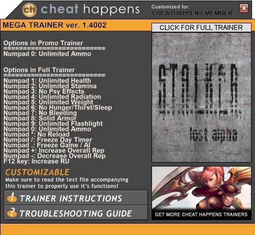 Трейнер +15 для версии 1.4002 Developer's Cut от CheatHappens.com