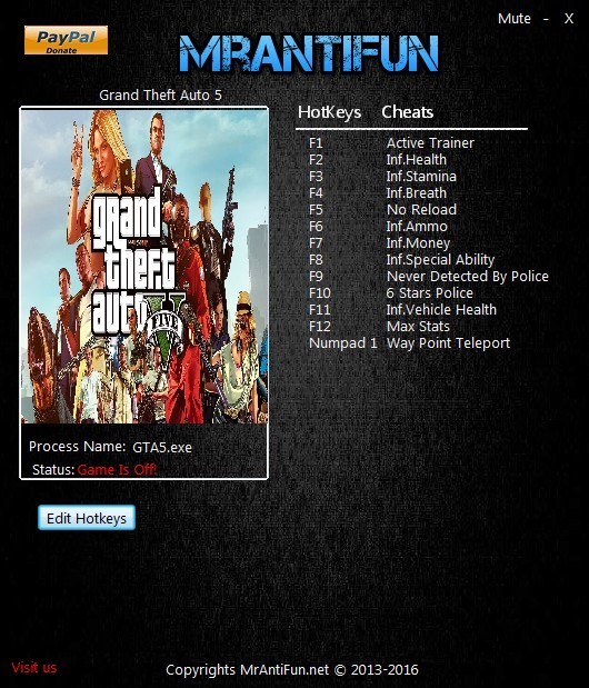 Трейнер +12 для версии 1.0.1180.2 от MrAntiFun