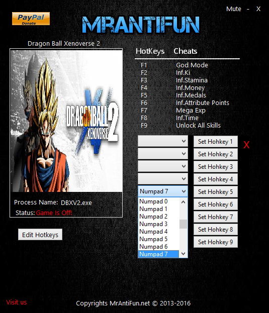 Трейнер +9 для версии 1.02b от MrAntiFun