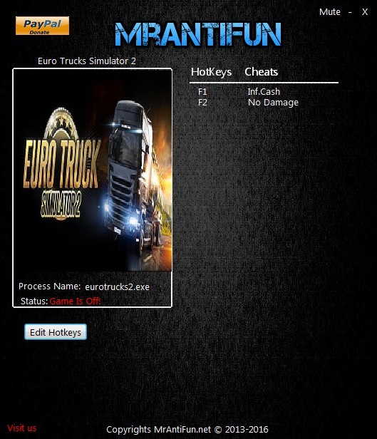 Трейнер +2 для версии 1.31.2 64bit от MrAntiFun