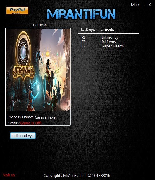 Трейнер +3 для версии 1.00 от MrAntiFun