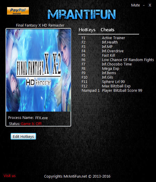 Трейнер +12 для версии 1.00 от MrAntiFun