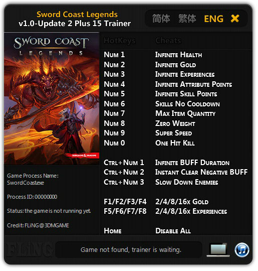 Трейнер +15 для версии 1.0 - 1.2 от FLiNG