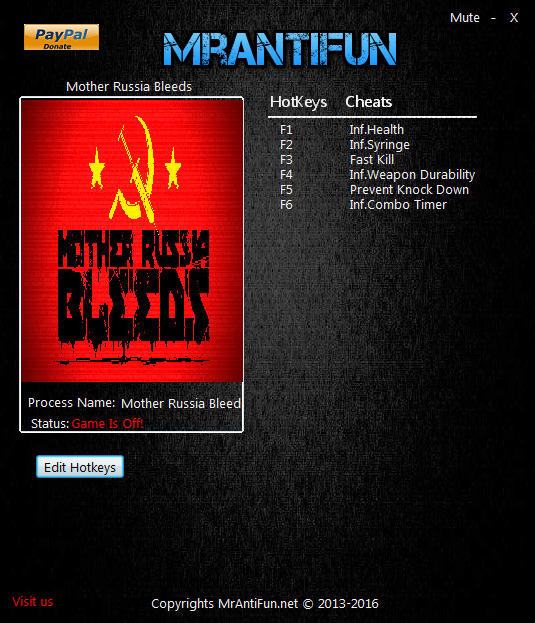 Трейнер +6 для версии 1.0.4 64bit от MrAntiFun
