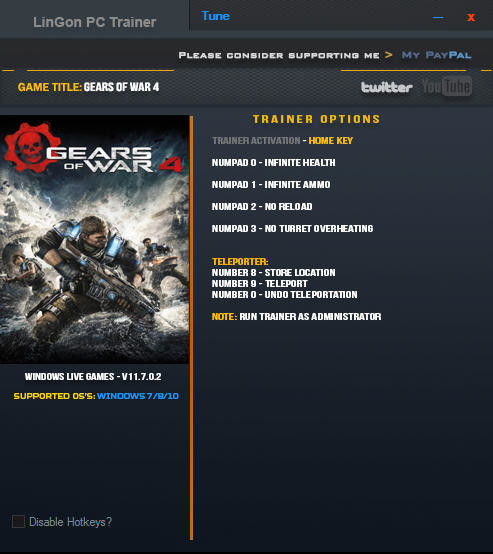 Трейнер +6 для версии 11.7.0.2 от LinGon