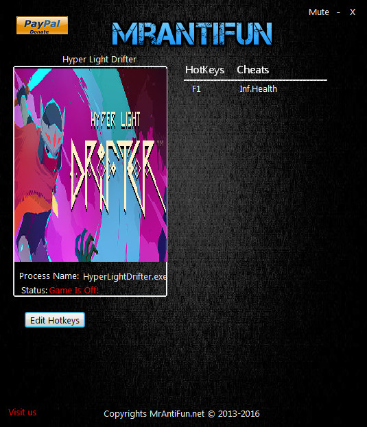 Трейнер +1 для версии от 11.05.2016 от MrAntiFun