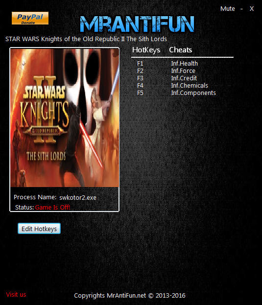 Трейнер +5 для версии 12.13.2016 от MrAntiFun
