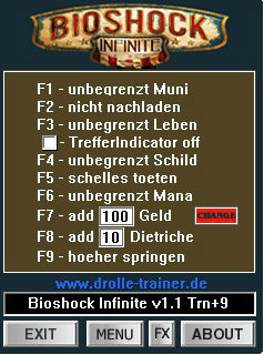 Трейнер +9 для версии 1.1 от dR.oLLe