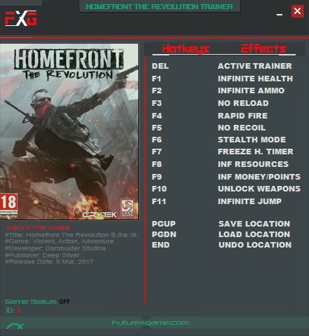 Трейнер +12 для версии 781464 от FutureX