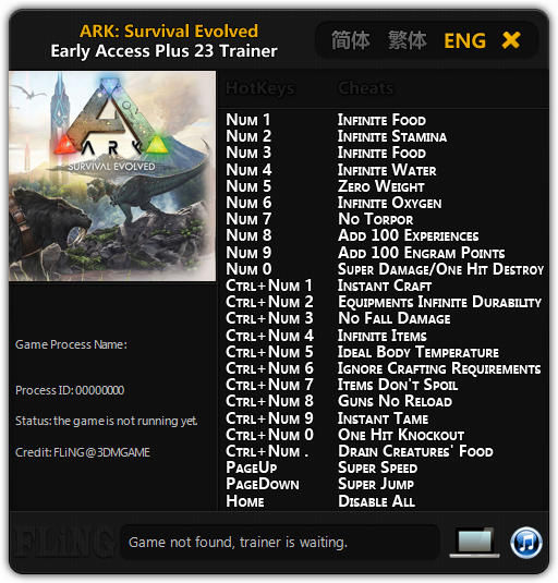Трейнер +23 к версии Early Access: 05.05.2016 от FLiNG