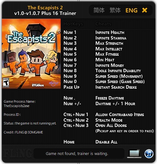 Трейнер +16 для версий 1.0 - 1.0.7 от FLiNG