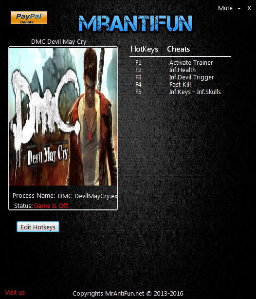 Трейнер +5 для версии 12.30.2016 от MrAntiFun