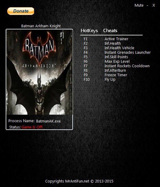 Трейнер +9 для версии 1.0 от MAF